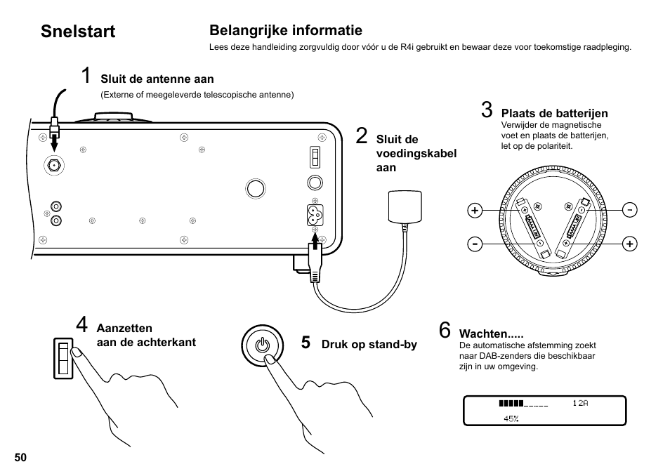 Snelstart | Ruark Audio R4i User Manual | Page 50 / 56