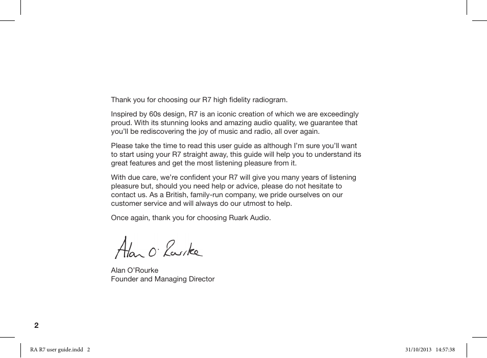 Ruark Audio R7 User Manual | Page 2 / 32