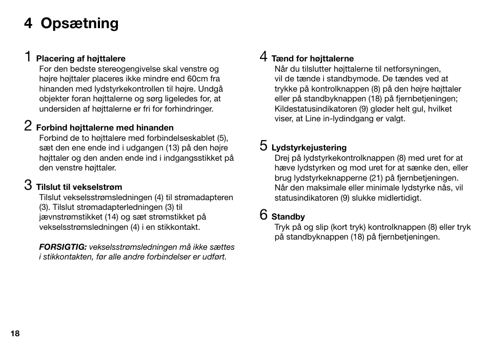 4 opsætning 1 | Ruark Audio MR1 User Manual | Page 18 / 96