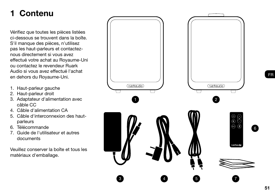 1 contenu | Ruark Audio MR1 User Manual | Page 51 / 96