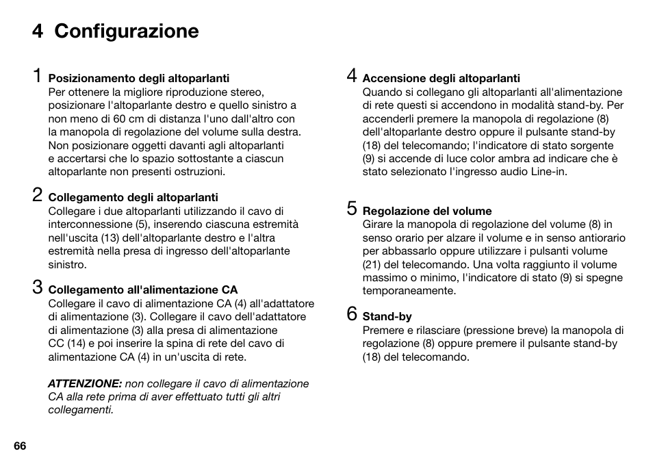 4 configurazione 1 | Ruark Audio MR1 User Manual | Page 66 / 96