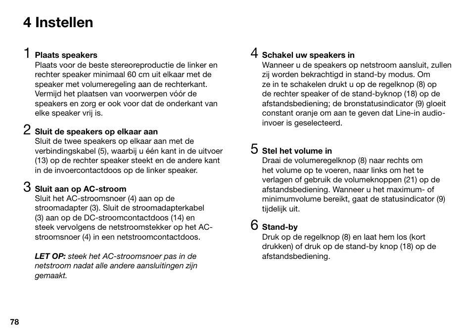 4 instellen 1 | Ruark Audio MR1 User Manual | Page 78 / 96
