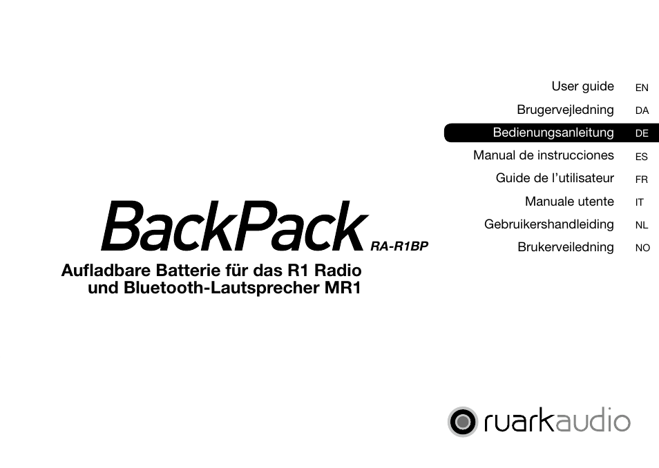 Ruark Audio BackPack User Manual | Page 9 / 32