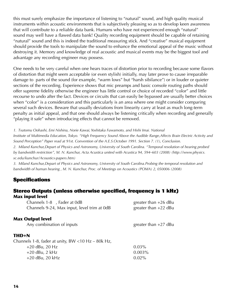 Rupert Neve 5060 Centerpiece: 24x2 Desktop Mixer User Manual | Page 14 / 16