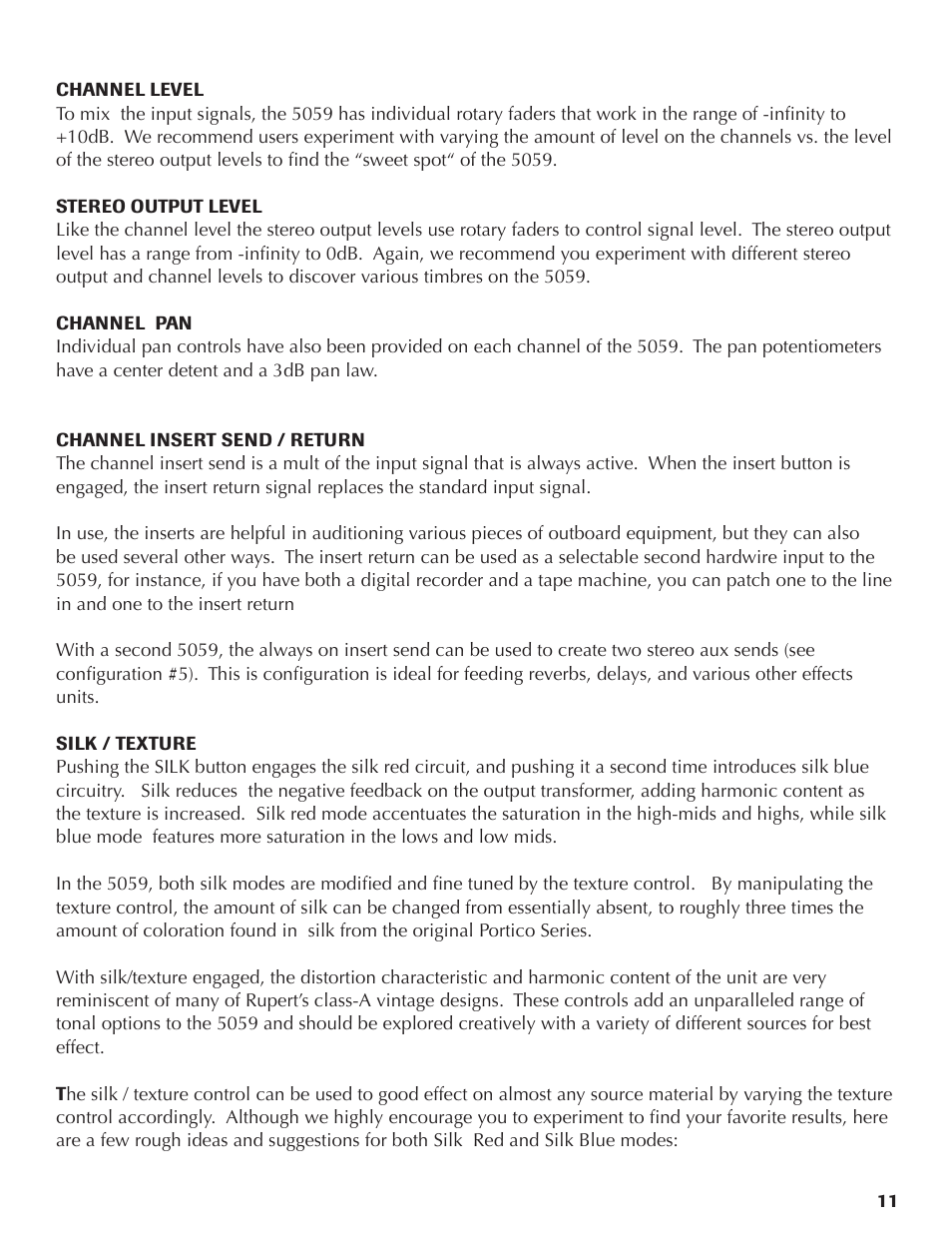 Rupert Neve Satellite 5059 16x2+2 Mixer User Manual | Page 11 / 16