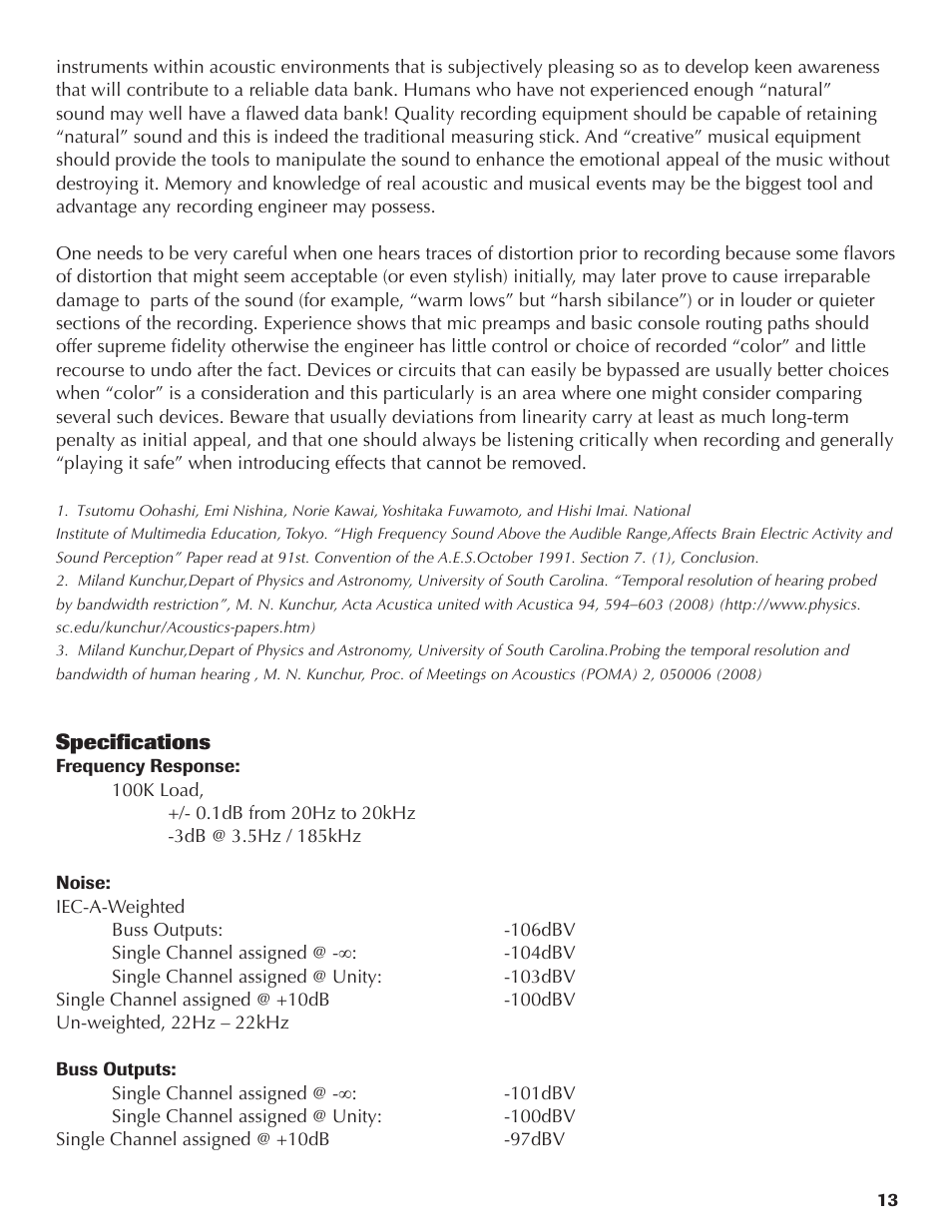 Rupert Neve Satellite 5059 16x2+2 Mixer User Manual | Page 13 / 16