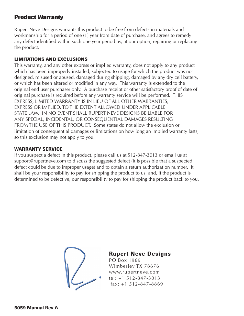 Rupert Neve Satellite 5059 16x2+2 Mixer User Manual | Page 16 / 16