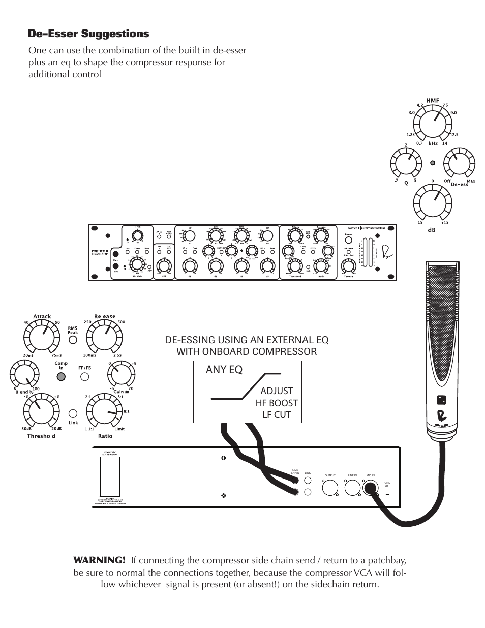 Any eq, De-esser suggestions | Rupert Neve Portico II - Channel User Manual | Page 14 / 22