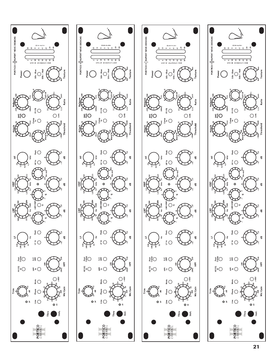 Rupert Neve Portico II - Channel User Manual | Page 21 / 22