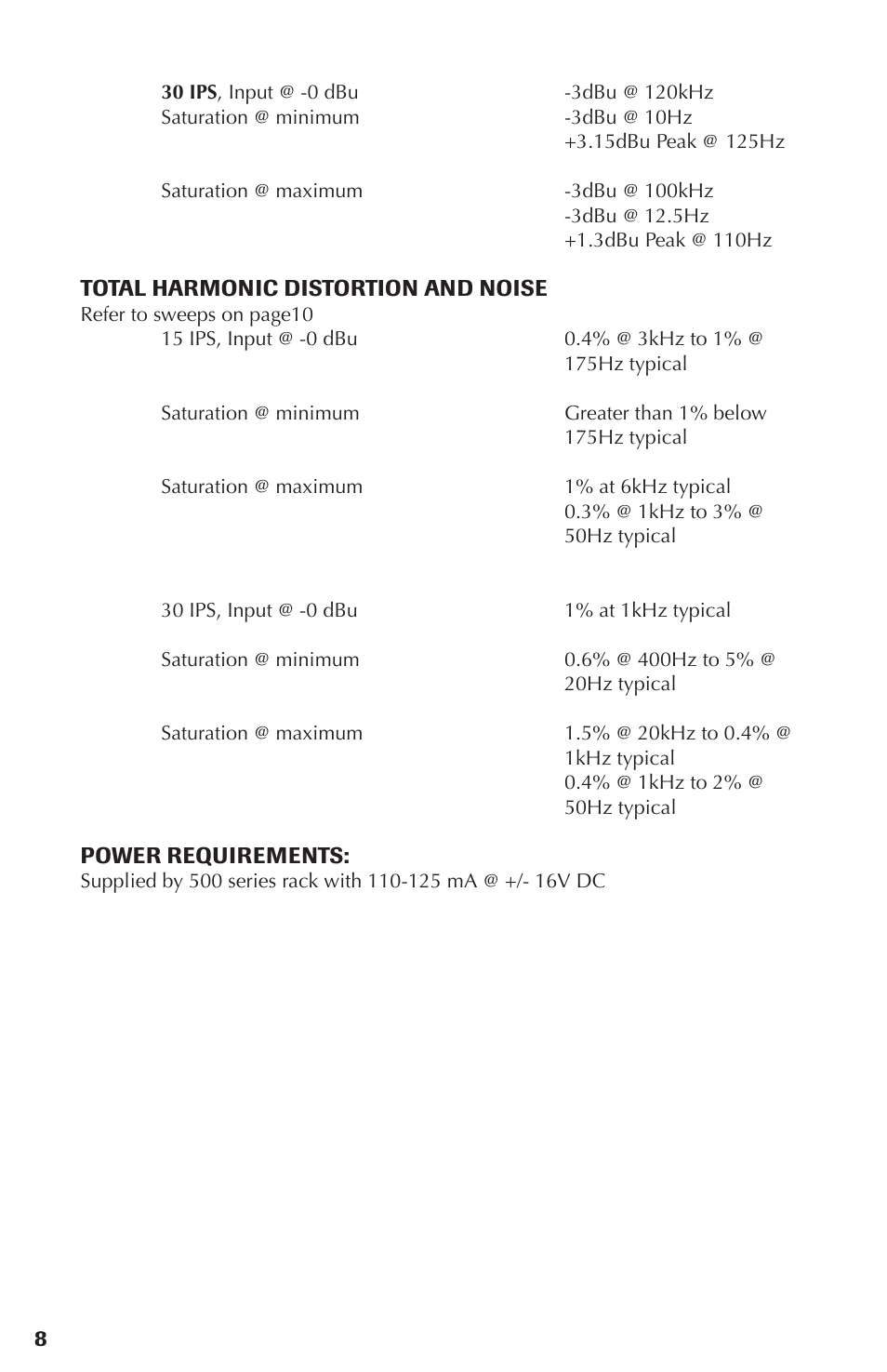 Rupert Neve Portico 542 - 500 Series Tape Emulator with Silk User Manual | Page 8 / 11