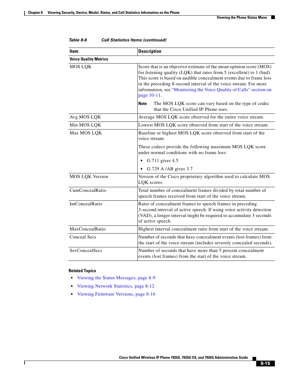 Cisco 7925G-EX User Manual | Page 15 / 16