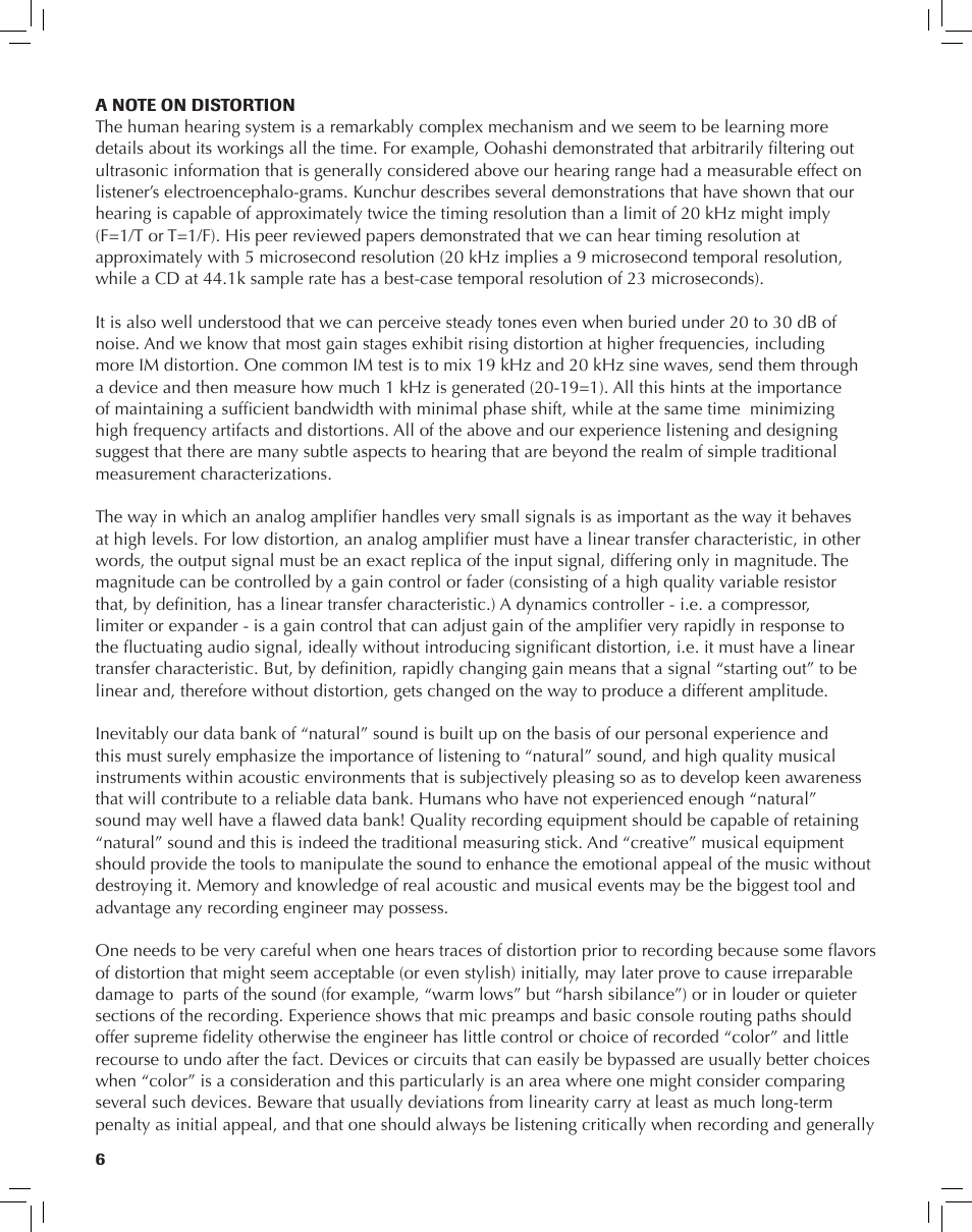 Rupert Neve Portico 5045: Primary Source Enhancer User Manual | Page 6 / 10