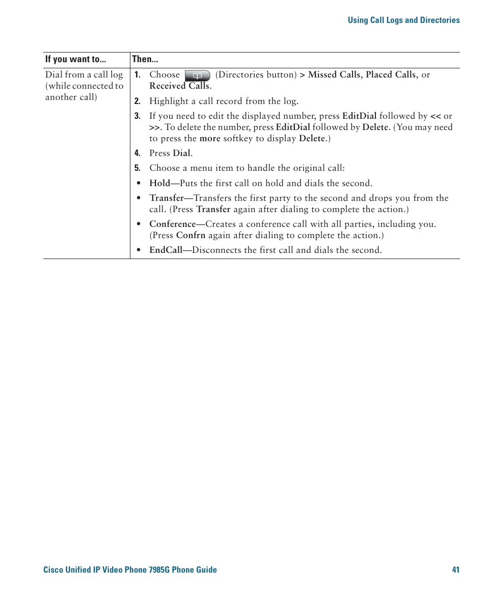 Cisco 7985G User Manual | Page 47 / 64