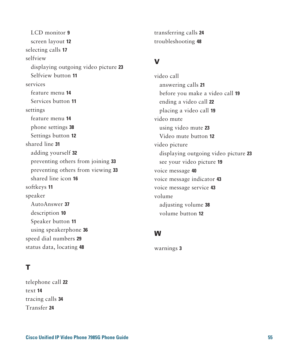 Cisco 7985G User Manual | Page 61 / 64