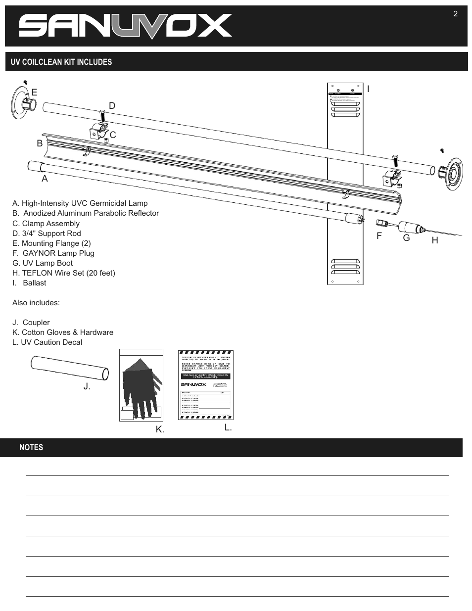 Sanuvox COILCLEAN IL User Manual | Page 2 / 6