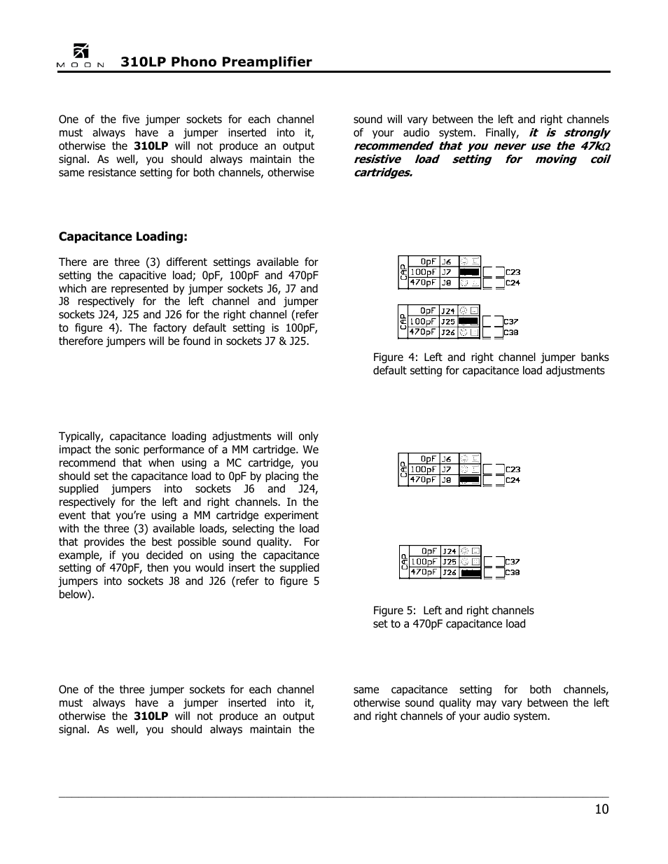 Simaudio 310LP Phono Preamplifier User Manual | Page 10 / 16