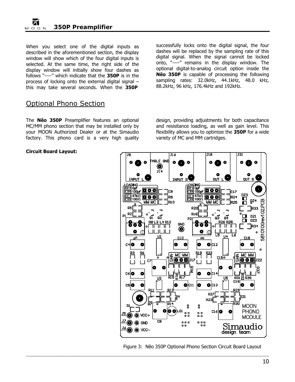 Simaudio Neo 350P Preamplifier User Manual | Page 10 / 20