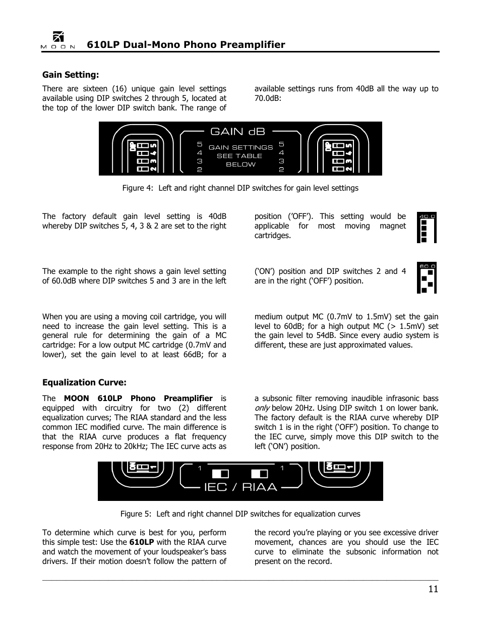 Simaudio 610LP Phono Preamplifier User Manual | Page 11 / 16