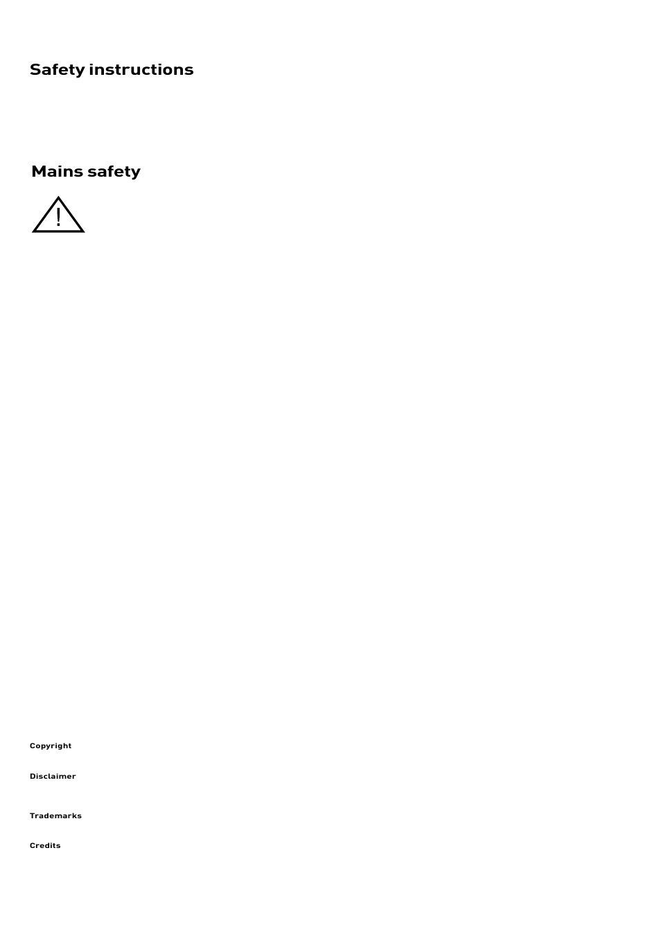 Safety instructions, Mains safety | Pure DRX-701ES User Manual | Page 2 / 16