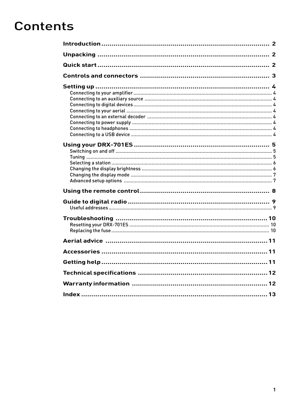 Pure DRX-701ES User Manual | Page 3 / 16