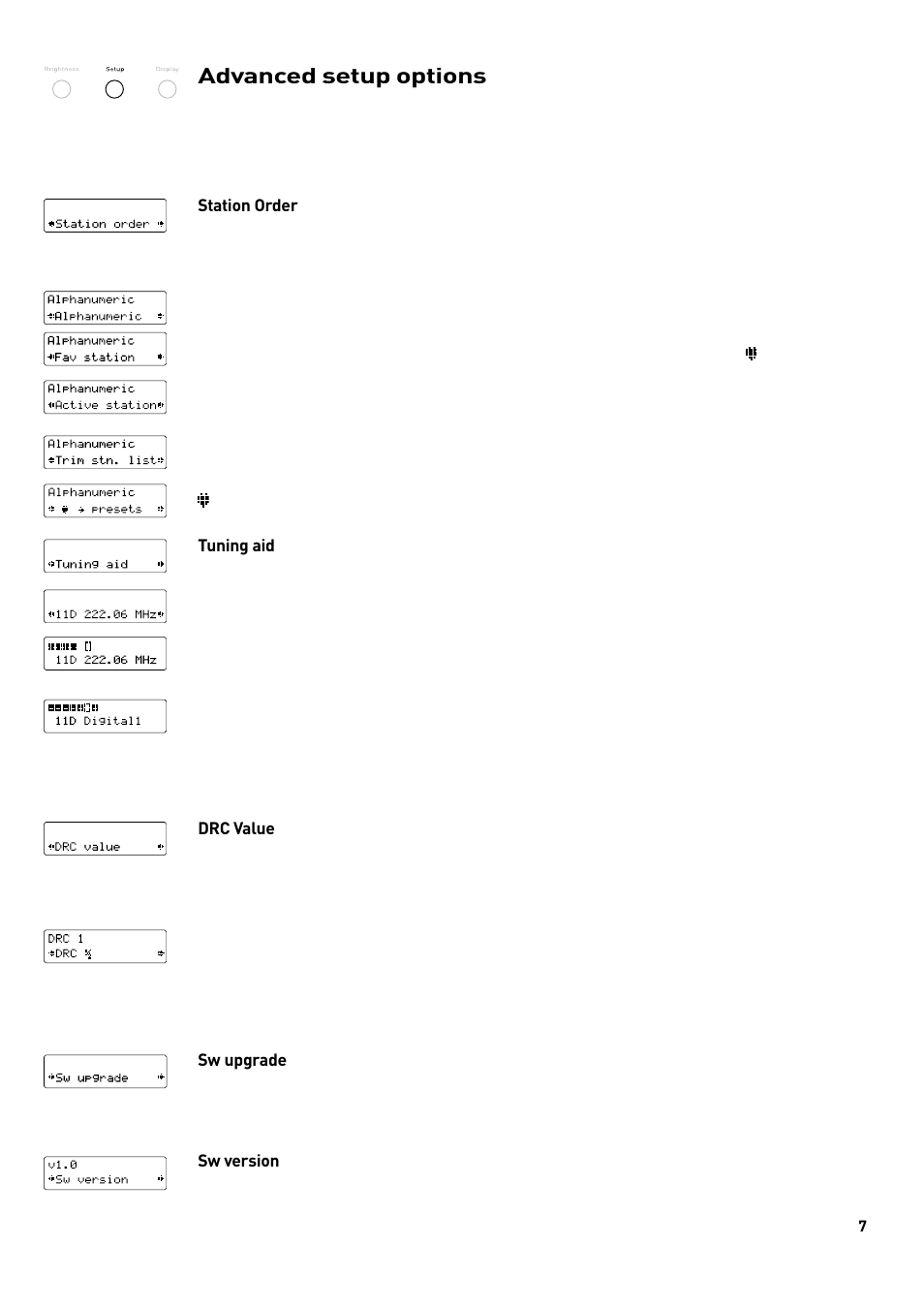 Advanced setup options | Pure DRX-701ES User Manual | Page 9 / 16