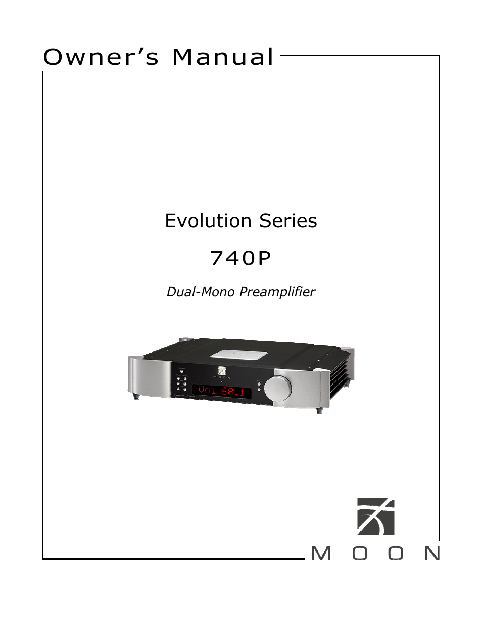 Simaudio 740P Preamplifier User Manual | 24 pages