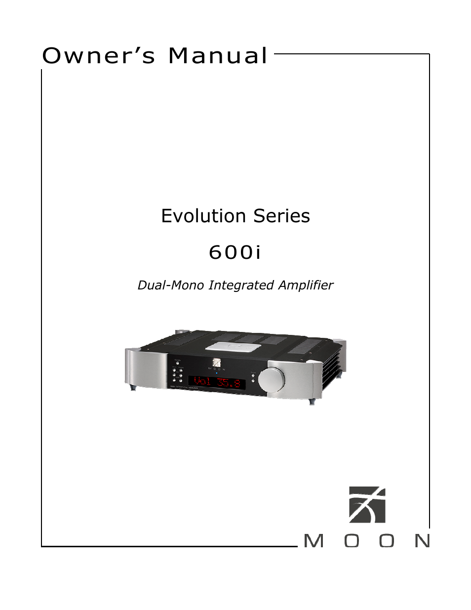 Simaudio 600i Integrated Amplifier User Manual | 24 pages