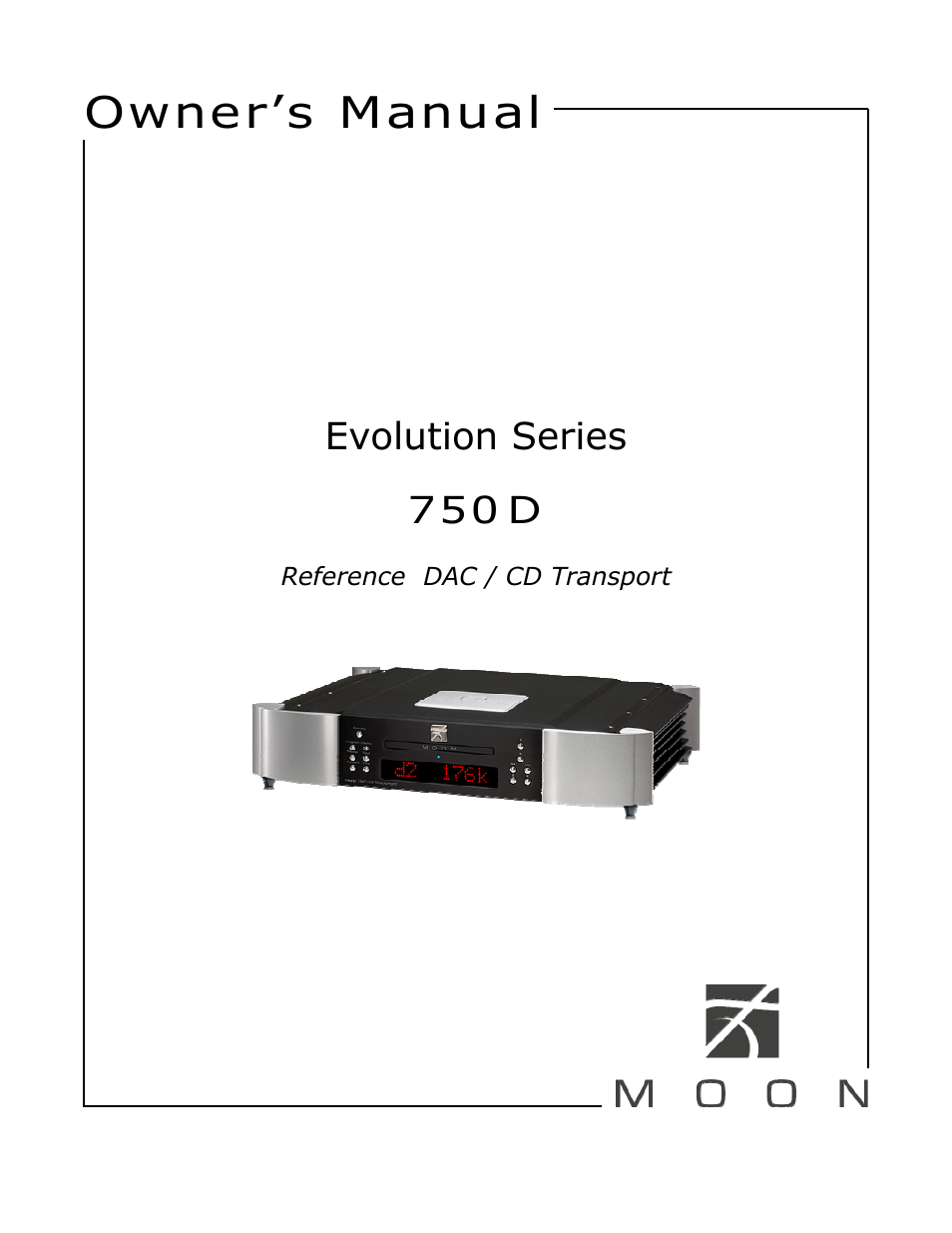 Simaudio 750D DAC User Manual | 16 pages