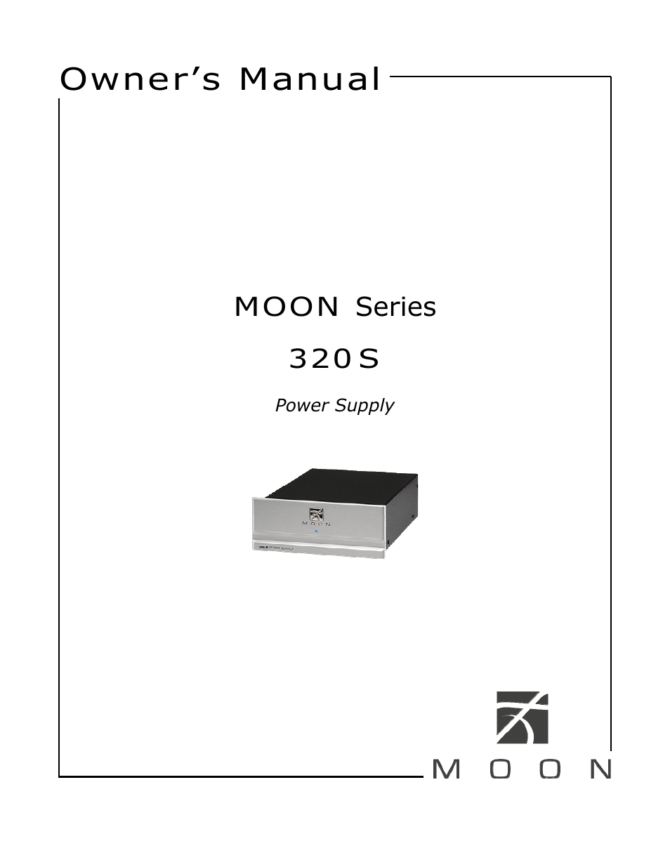 Simaudio 320S Power Supply User Manual | 12 pages