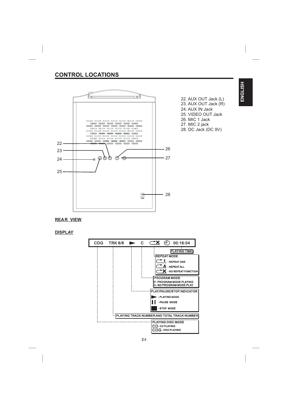 English | Singing Machine STVG359 User Manual | Page 5 / 40