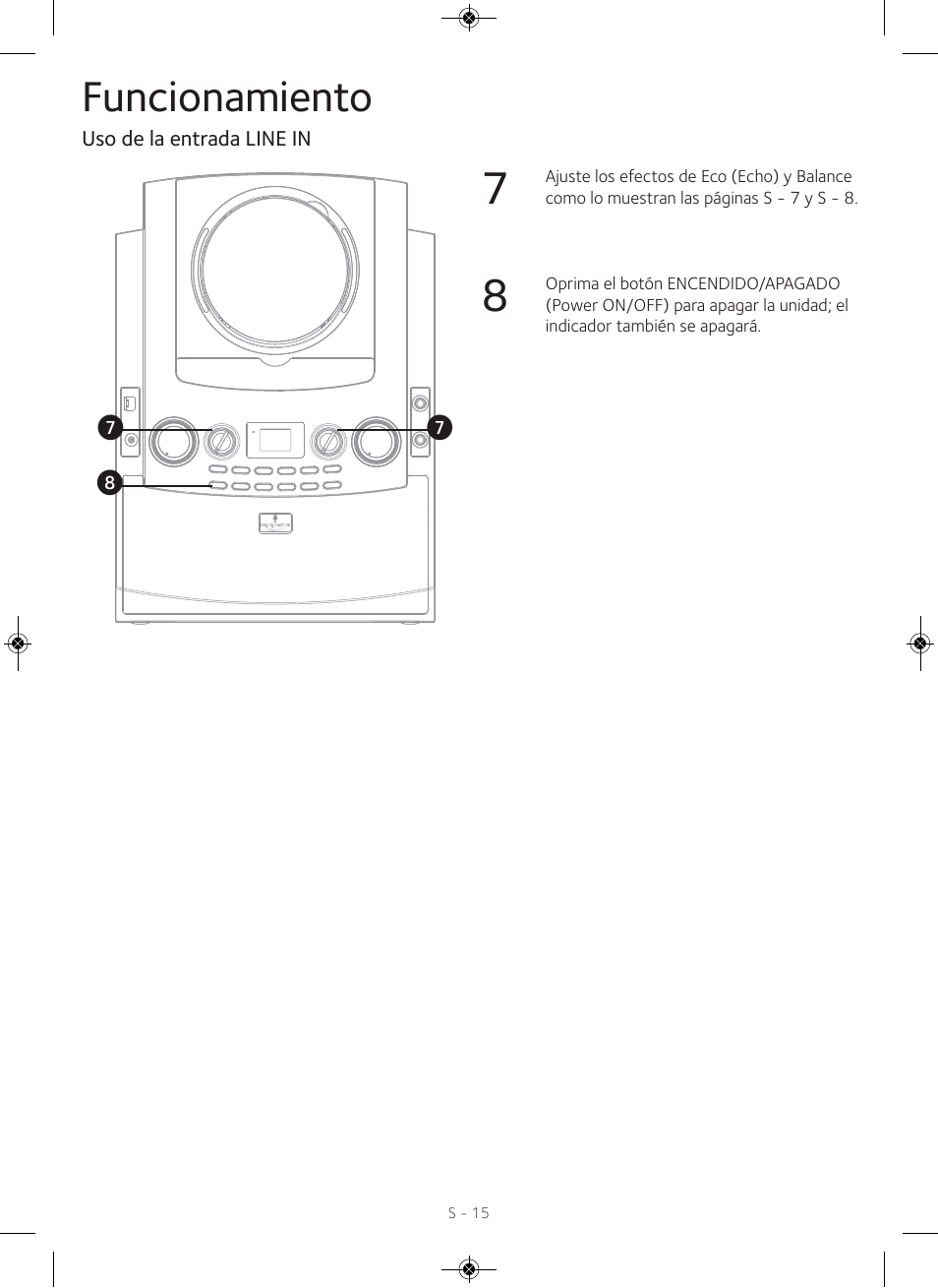 Funcionamiento | Singing Machine iSM990 User Manual | Page 35 / 40