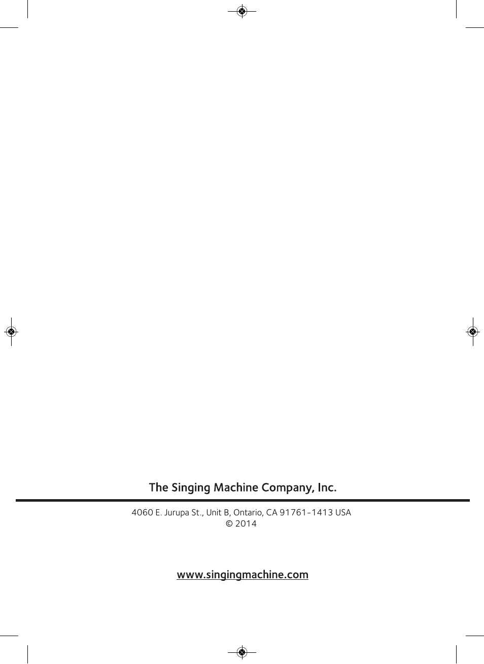 Singing Machine iSM990 User Manual | Page 40 / 40