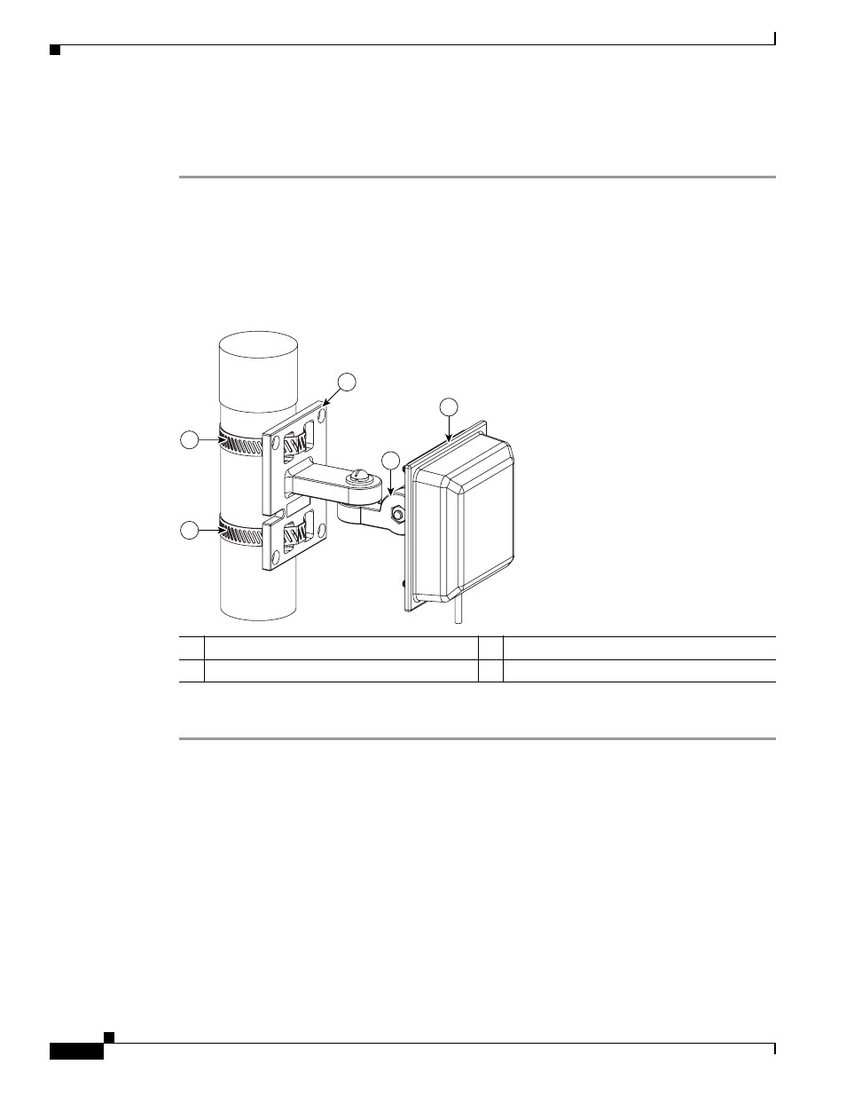 Mounting on a pole | Cisco Cisco Multiband Wall-Mount Antenna AIR-ANTM5560P-R User Manual | Page 12 / 18