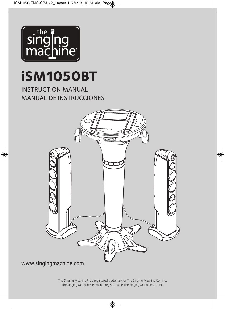 Singing Machine iSM1050 User Manual | 58 pages