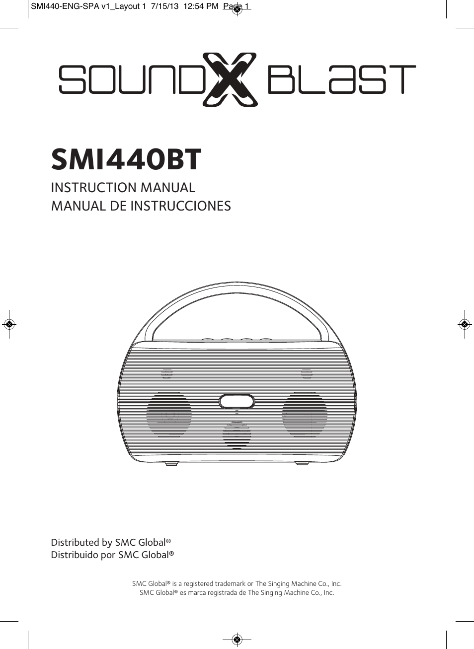 Singing Machine SMI440 User Manual | 22 pages