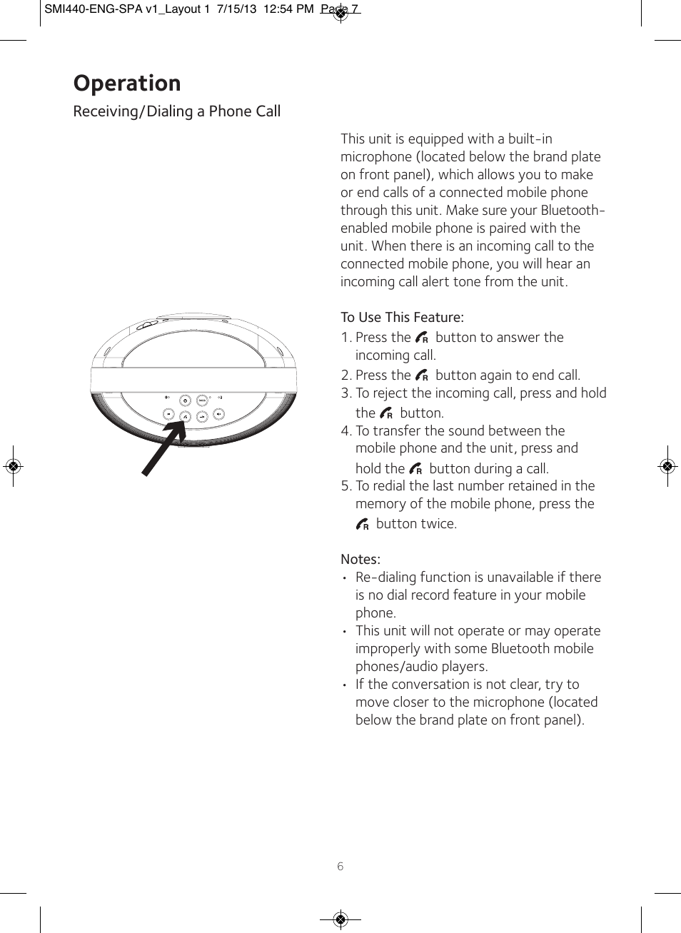 Operation | Singing Machine SMI440 User Manual | Page 7 / 22