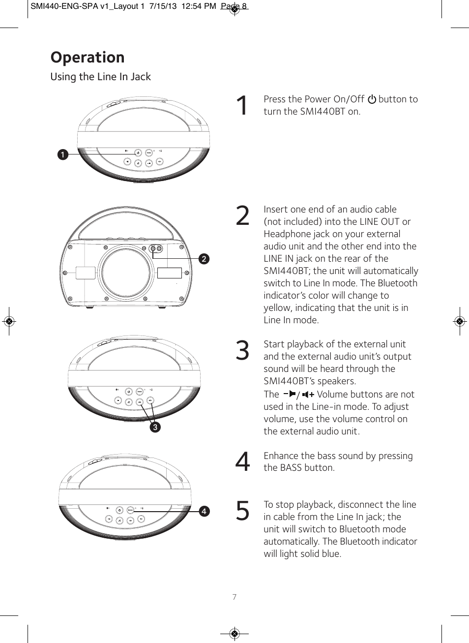 Operation | Singing Machine SMI440 User Manual | Page 8 / 22