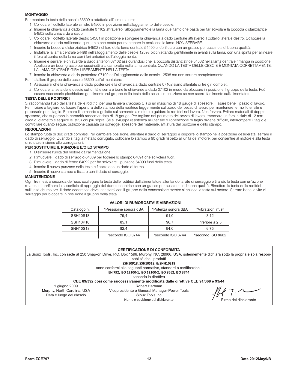 Sioux Tools SNH10S18 NIBBLER User Manual | Page 12 / 27