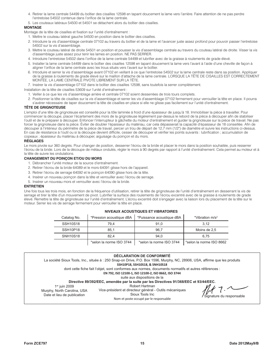 Sioux Tools SNH10S18 NIBBLER User Manual | Page 15 / 27