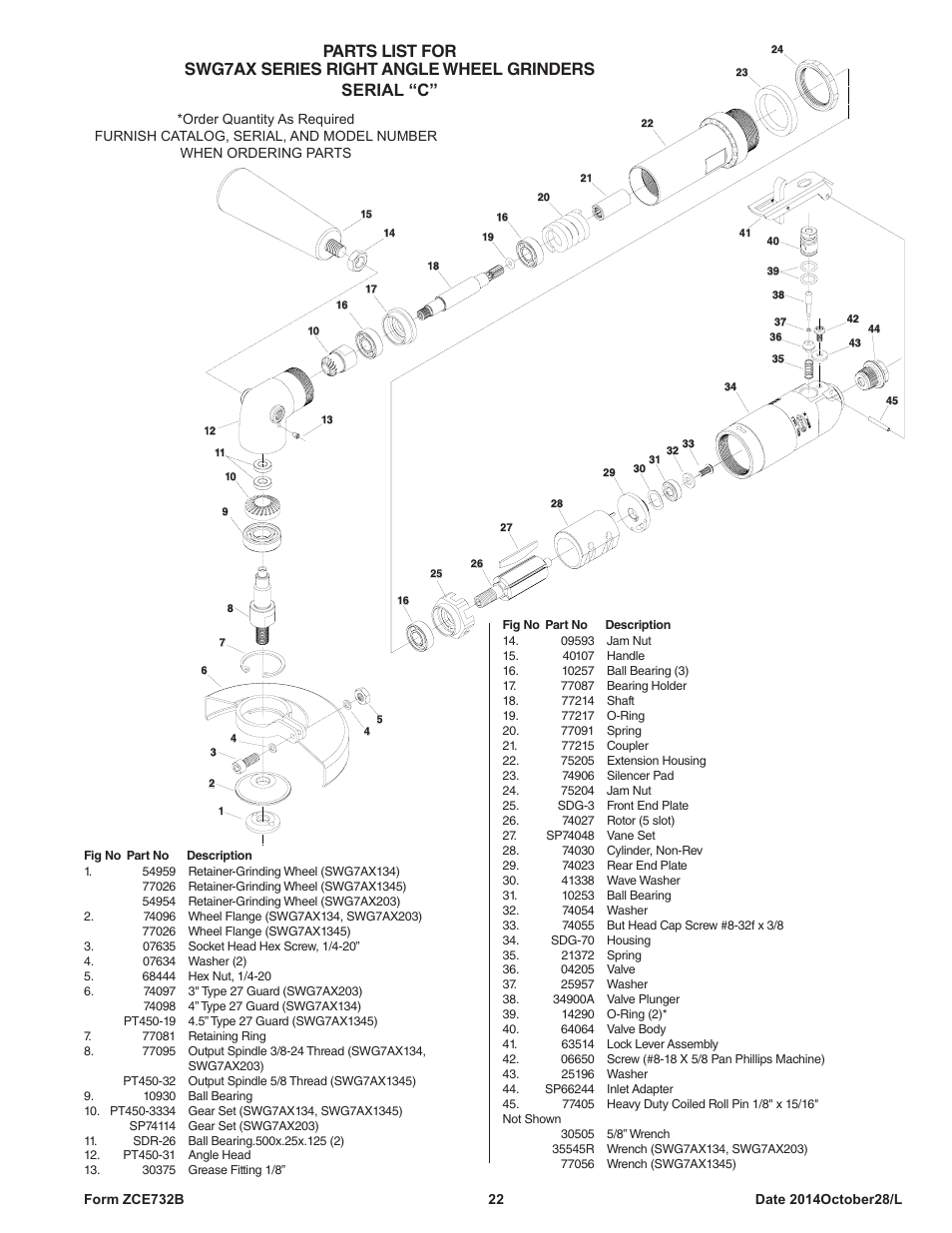 Sioux Tools SWG10AXL User Manual | Page 22 / 34