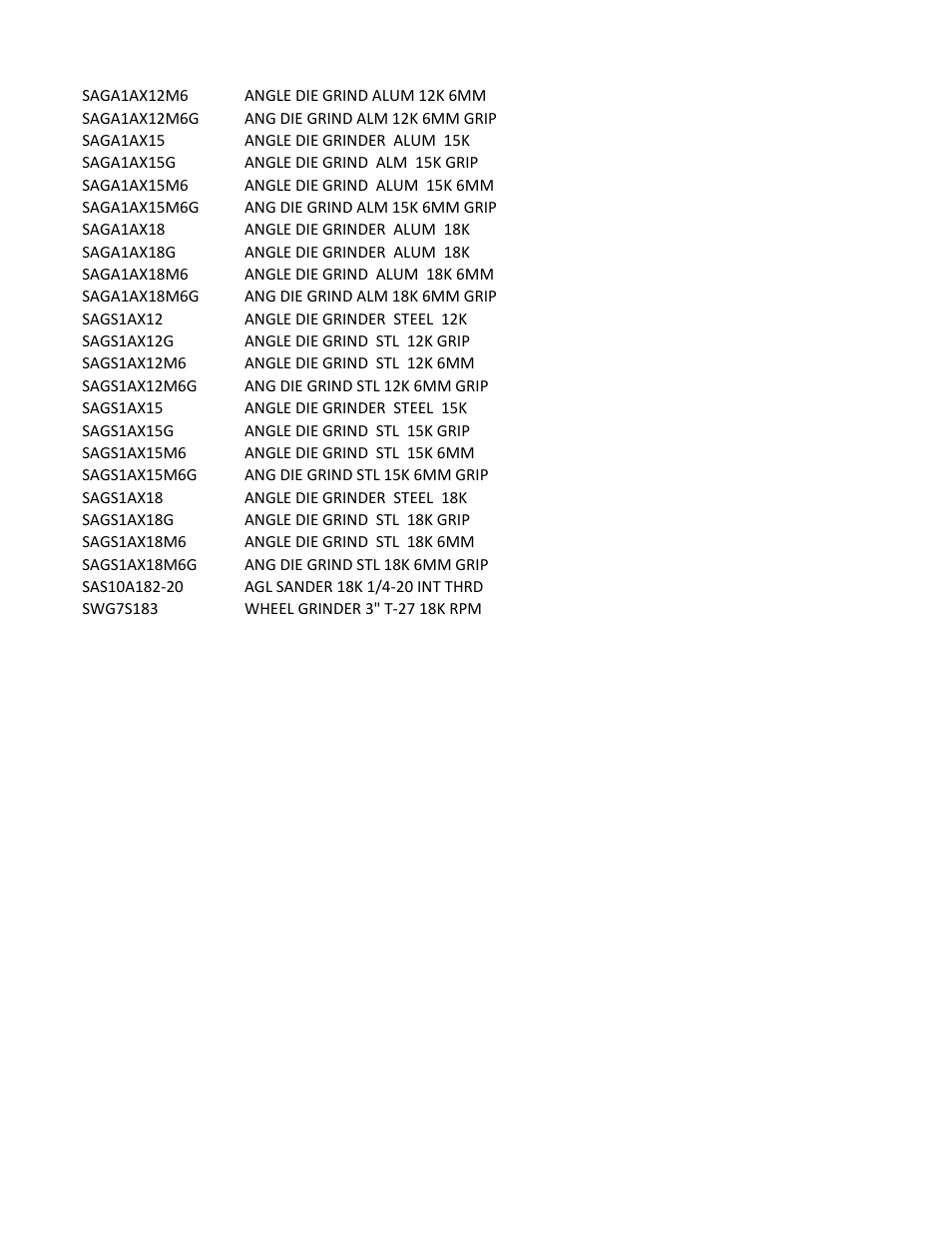 Sioux Tools SAG10AX User Manual | Page 34 / 34