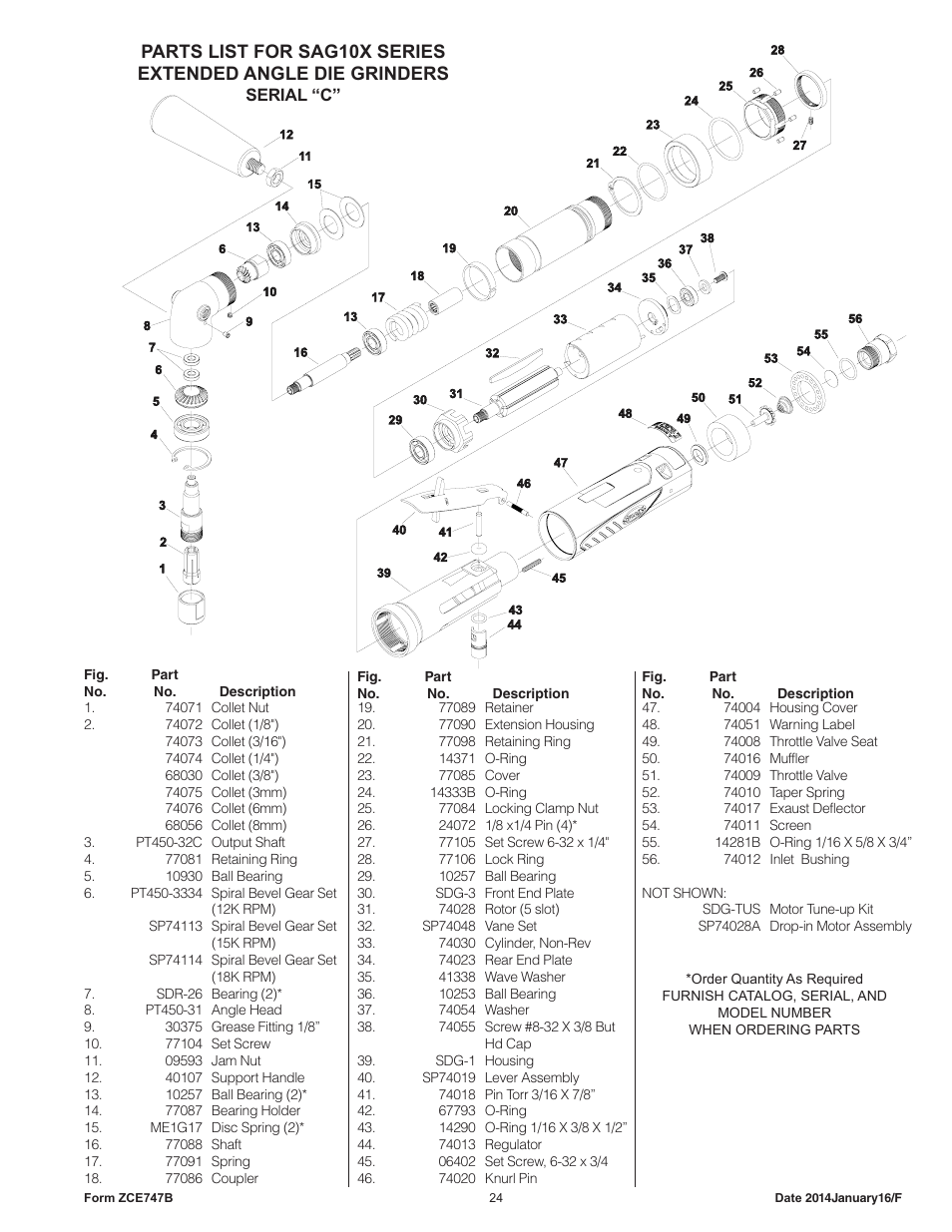 Sioux Tools SAG10AX User Manual | Page 24 / 33