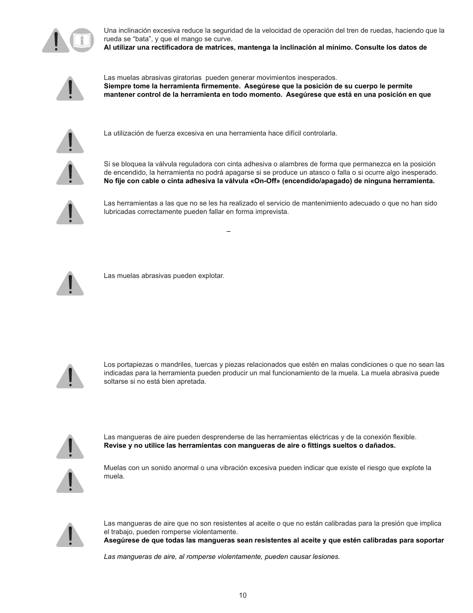 Sioux Tools SDG10P User Manual | Page 10 / 31