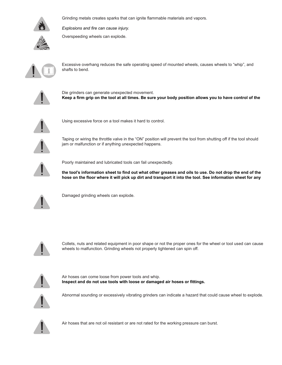 Sioux Tools SDG10P User Manual | Page 2 / 31