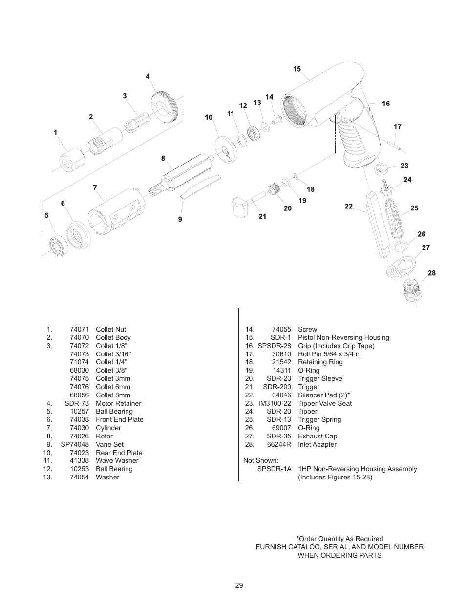 Sioux Tools SDG10P User Manual | Page 29 / 31