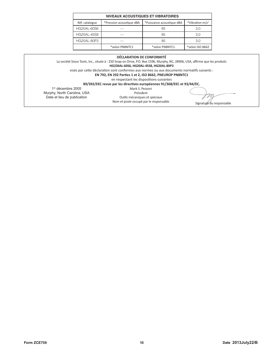 Sioux Tools HG20AL User Manual | Page 10 / 16