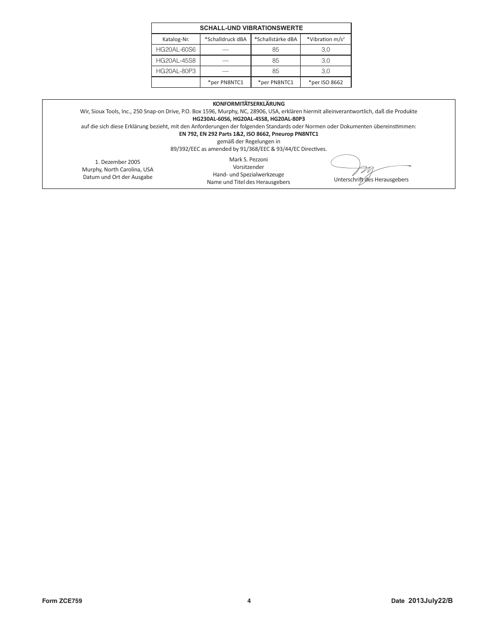 Sioux Tools HG20AL User Manual | Page 4 / 16