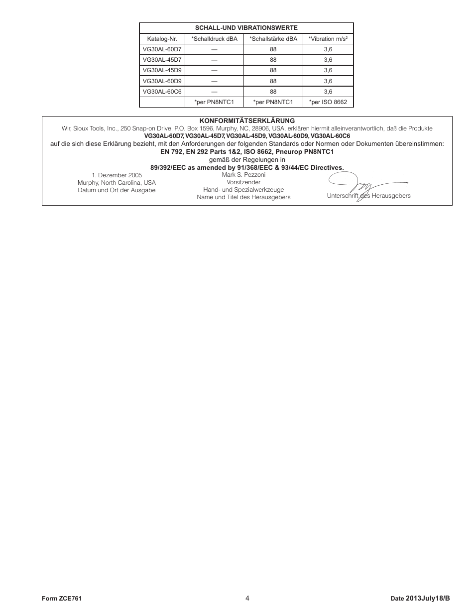 Sioux Tools VG30AL User Manual | Page 4 / 16