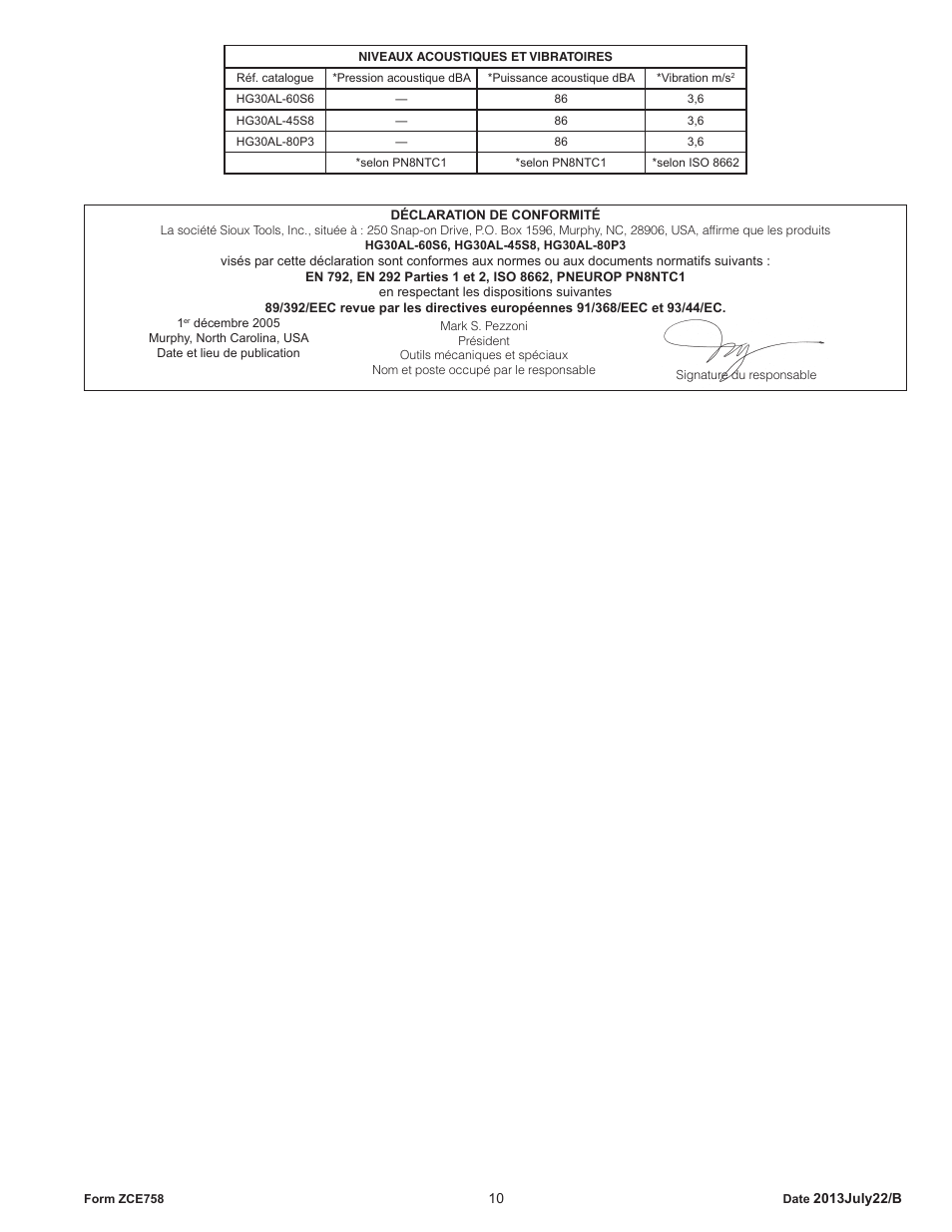 Sioux Tools HG30AL User Manual | Page 10 / 16