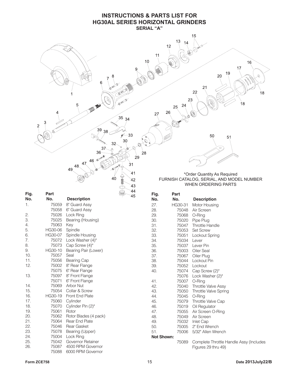 Sioux Tools HG30AL User Manual | Page 15 / 16